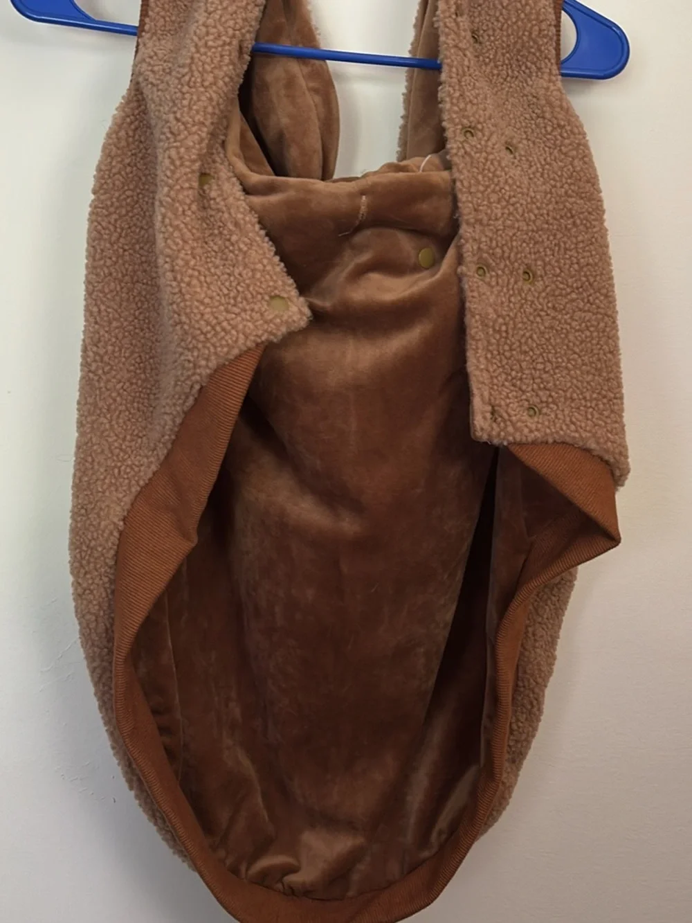 Dog Brown Sherpa Hooded Pet-Style Accessory 🐕 Spark Paws 4XL
